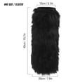 thumbnail image 6 of Deago Womens Faux Fur Leg Warmer Winter Sexy Furry Fuzzy Long Boot Cuffs Cover (Black), 6 of 9