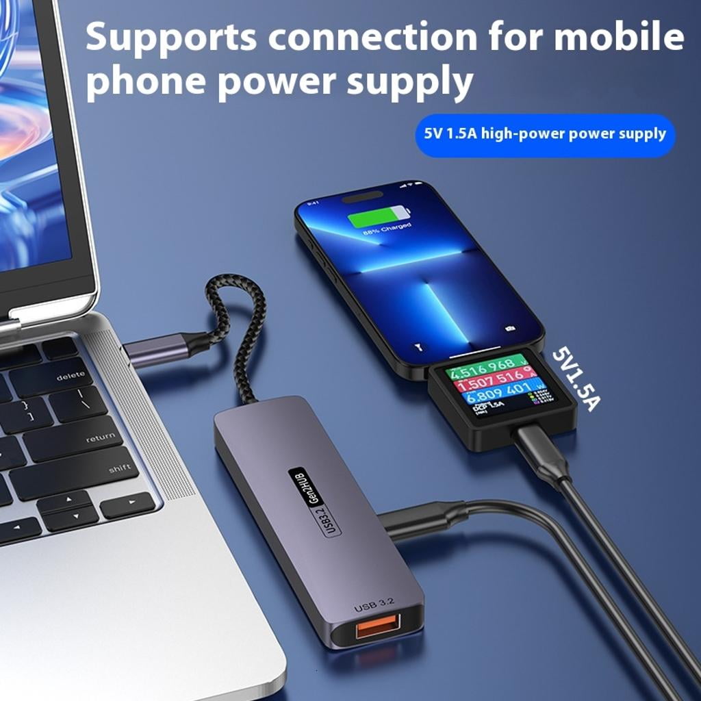Multifunction USB C Hubs 10Gbps PD100W 140W Chargers USB 3.2 Converters 4K HDTV Port For Laptop Smartphone Accessories