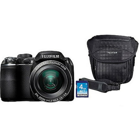 FujiFilm FinePix S3280 14MP Digital Camera Bundle w/ 24x Optical Zoom, 3.0" LCD Display