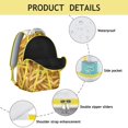 thumbnail image 4 of Fries Themed Backpack for School – Trendy & Roomy Bag for Teens – Fun Fast Food Design – Large Capacity with Pockets – Comfortable for Daily Use – Perfect Gift, 4 of 6