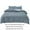 Dark Gray, variant on HCBY Narrow​Twin Size 4-Piece Duvet Cover Set Includes 1 Duvet Cover (59"x78") 2 Pillow Shams 1 Flat Sheet Soft Breathable for All Seasons Dark Gray