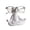 A002- White, variant on Decorative Figurine, White Meditating Frog, 1 Piece, Desktop Eyeglasses Holder for Home Decor