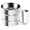 Silver, variant on Stainless Steel Fine Mesh Sieve Flour Sifter Flour Cup Sifte A unique gifts for baking enthusiasts(Silver)
