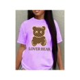 thumbnail image 1 of Playera Blusa Con Impresion De Oso Lover Bear Para Mujer Color Lila Talla Chica Marca Emil SaEs, 1 of 4