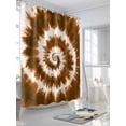 thumbnail image 3 of Abstract Explosion Tie Dye Shower Curtain, Brown White Bathroom Decor Curtains Set with Hooks, Waterproof Fabric Home Accessories， 72 X 72 Inch Long, 3 of 6