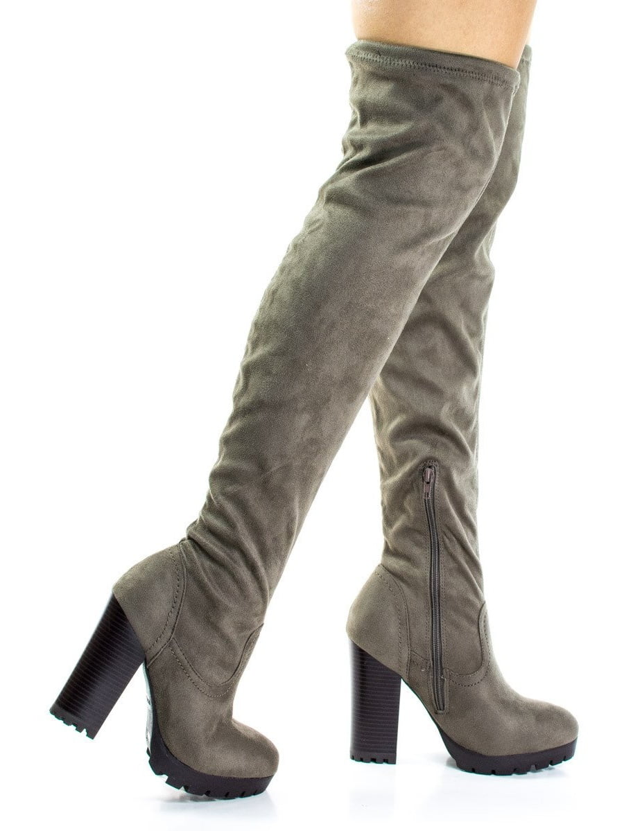 walmart black suede boots