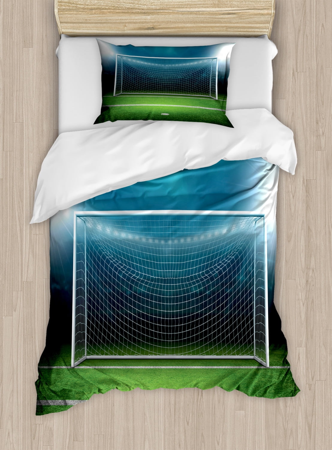soccer goal bed