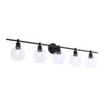 thumbnail image 4 of Collier 5 light Black and Clear glass Wall sconce, 4 of 14