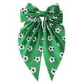 thumbnail image 1 of Hairpin Extra Large Ribbon Bowknot Design Back Head Hair Clip Soccer Pattern Spring Hair Pin Party Hair Accessory, 1 of 8