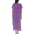 thumbnail image 7 of snowsong Bathing Suit Swimsuit Coverup Beach Dress Swimsuit Cover Up Summer Casual Short Sleeve Bathing Swim Suit Coverup Long LoungeWear Womens Swimsuits Beach Cover Up Purple, 7 of 7