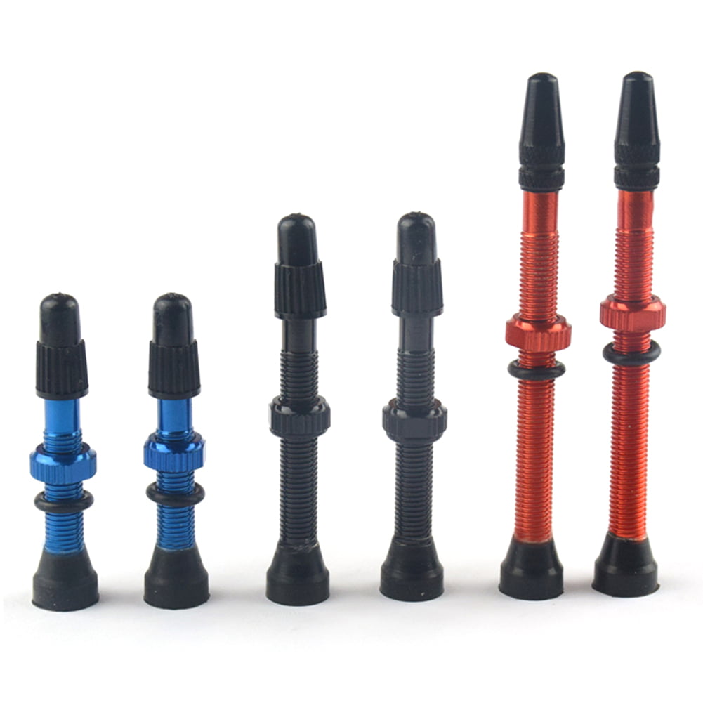 Details about   2Pcs 48/60/78mm MTB Bike Bicycle Tubeless Tires Alloy Presta Valve Stems Tool 