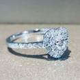 thumbnail image 6 of K-KED 925 Silver Heart Rings Romantic Women Cubic Zirconia Wedding Delicate Jewelry Sz 6-10-8, 6 of 9