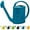 Blue, variant on Plant Watering Can 1 Gallon, Watering Can for Outdoor Plants, Water Can for Plants, Plastic Garden Watering Can with Sprinkler Head-Grass Green