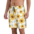 thumbnail image 2 of Goofa Sunflowers Printed Mens Swim Trunks Summer Quick Dry Short Beach Swimwear Bathing Suits-Small, 2 of 9