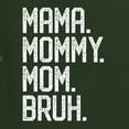 thumbnail image 5 of Wild Bobby, Mama. Mommy. Mom. Bruh. Mother's Day Unisex Hoodie Sweatshirt, Forest Green, Small, 5 of 6