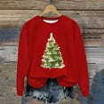 thumbnail image 5 of Antqov Sweatshirt for Women, Crewneck Pullover Christmas Print Oversized Long Sleeve Shirts, Fall Winter Party Fashion Funny Comfy Casual Sweatshirts, 5 of 6