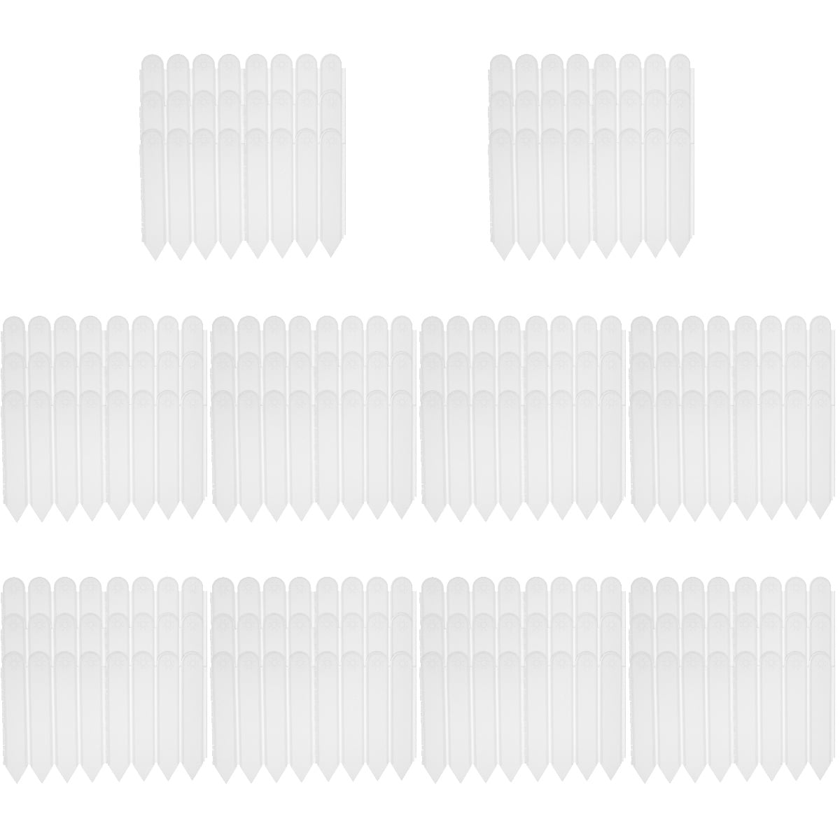 10 Bags Flower Bed Decor White Border Garden Fence Plant Protector Lawn Edging