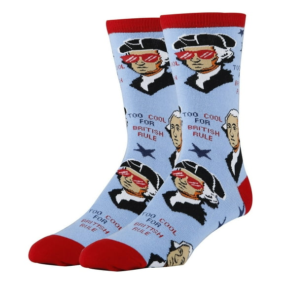 OoohYeah Mens Funny Colorful Crew Socks, Georgy, Novelty Cotton Dress Socks