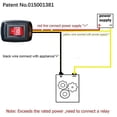 thumbnail image 2 of Stick-on type toggle switch with terminal block, ON/OFF DC12V/10A, 24V/5A, DIY toggle switch, 2 of 4