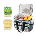 thumbnail image 2 of FORMRS Insulated Cooler Bag 24 Cans Capacity Soft Leakproof Lunch Box with Side Pockets, Colorful Sailboats, 2 of 7