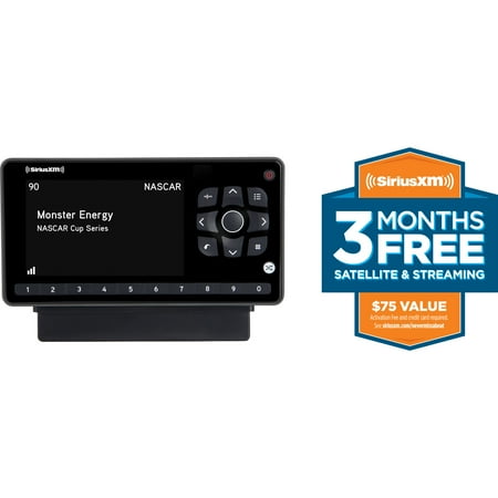 SiriusXM SXEZR1V1 XM Onyx EZR Satellite Radio with Free 3 Months Satellite and Streaming Service