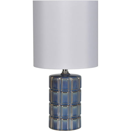 Better Homes & Gardens Blue Square Faceted Table Lamp