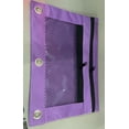 thumbnail image 5 of Daveitl 3 Holes Binder Double Zipper Pencil Pouch, Mesh Window Cloth Stationery Storage Bag, 9.84 x 7.48 x 0.39 Inches, Multiple Colors Available, 5 of 5