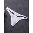 thumbnail image 5 of Gureui Men's Soft Cozy Stretch Thong G-String Underwear, Sexy Breathable Low Cut Lingerie Underwear, 5 of 8