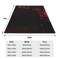 thumbnail image 4 of Lsque Five Nights At Freddy'S Pattern Fuzzy Fleece Throw Blanket Extra Large,Super Soft,Fluffy and Warm Blankets for Couch,Bed,All Season Use (60"x50"), 4 of 7