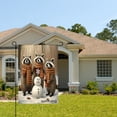 thumbnail image 2 of AmhNF Raccoons With Scarves And Snowman Winter Scene Garden Flag For Home Outdoor Garden Yard Decor 12x18 inch, 2 of 5