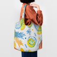 thumbnail image 6 of XMXT Canvas Tote Bag for Women, Cartoon Pineapple Papaya Large Reusable Shopping Bags, Multicolor, 6 of 7