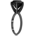 thumbnail image 3 of Pompeii 5 1/2ct Black Diamond Solitaire Engagement Ring 14k Black Gold (Black,), 3 of 3