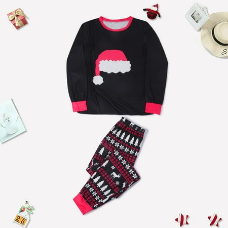 

EQWLJWE Woman Christmas Fashion Cute Print Tops Pants Suit Family Christmas Pajamas for Family Mom Christmas Pajamas for Family Holiday Clearance