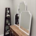 thumbnail image 2 of OVALCREST Blair Framed Vanity Mirror - Clover Cathedral - 24.6x32.6 White, 2 of 5