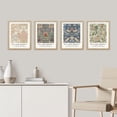 thumbnail image 3 of PixonSign Framed Posters William Morris Floral Tapestry Pattern Prints, Set of 4 Country Farmhouse Vintage Plants Wall Décor, Adhesive Canvas Wall Art, Modern Home Artwork - 11"x14" Natural, 3 of 5