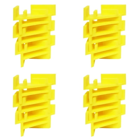 

Farfi 12Pcs Tray Stackers Anti-deformed Space-saving Easy to Install Kitchen Dining Room Freeze Dryer Pallet Stackers for Daily Life (Yellow)