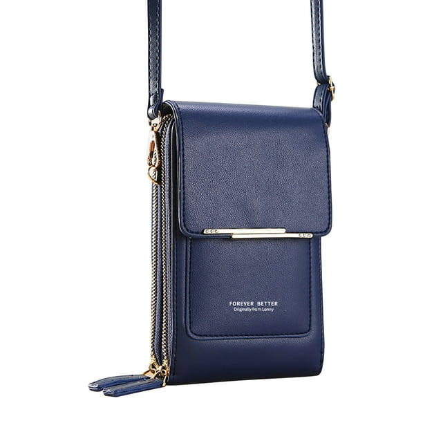 Cartera Vertical con Múltiples Compartimentos para Tarjetas y Pantalla Táctil para Teléfono Móvil