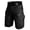 Black, variant on Men's Tactical Cargo Shorts with Multiple Zipper Pockets and Adjustable Belt Featuring Quick Dry Breathable Fabric Cuts Black M