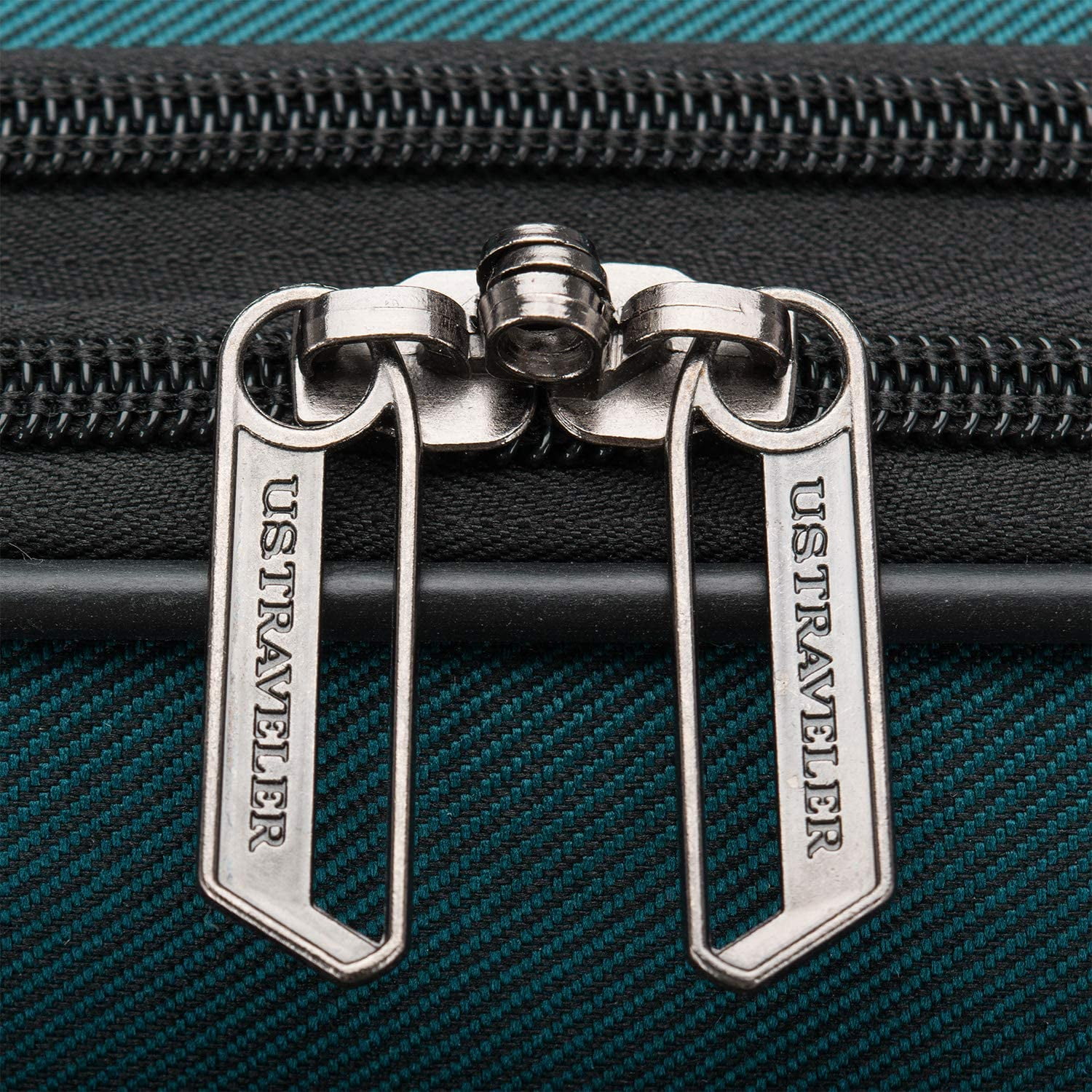 U.S. Traveler Aviron Bay Expandable Softside Luggage Set with Spinner Wheels, Teal, 2 Piece (22/30)