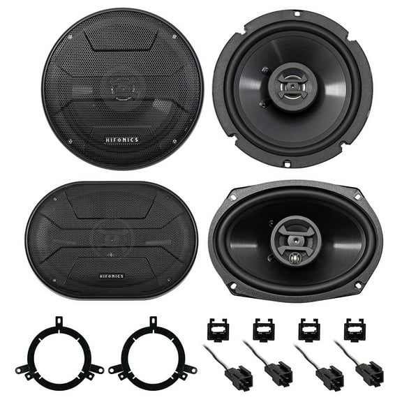 Hifonics Front Rear Factory Speaker Replacement Kit For 2002-2006 Dodge Neon