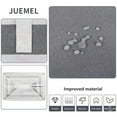 thumbnail image 6 of JUEMEL 2 Pack 75L Large Laundry Basket, Freestanding Foldable Waterproof Cotton Linen Clothes Hamper, for Clothes and Toy Storage, Gradient Gray, 6 of 8