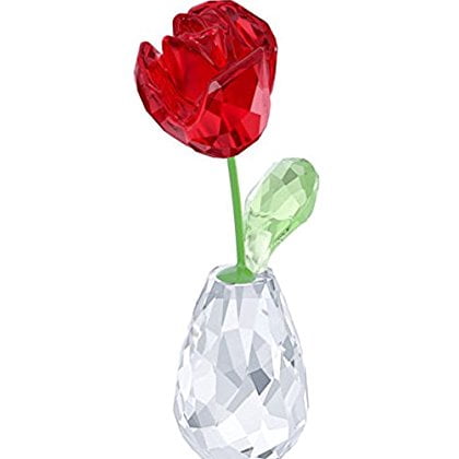 Swarovski Crystal Flower Figurine FLOWER DREAMS - RED ROSE -5254323