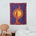 thumbnail image 3 of ONETECH  Sun and Moon Tapestry Wall Hanging, Magic Carpet Tapestry for Bedroom, Wonderful Magical Flying Carpet Wall Tapestry, Golden Burning Sun with Moon Psychedelic Mystic Faces, 3 of 7