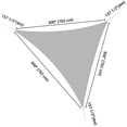 thumbnail image 6 of Yescom 25FT Triangle Sun Shade Sail Canopy UV Block Commercial Carpark Pool Camping Playground Outdoor Watermelon Red, 6 of 10