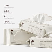 Bc Babycare Cloud Skin Soft Baby Wipes, Hypoallergenic, Plant-Based, Fragrance-Free, 12 Packs, 720 Pcs