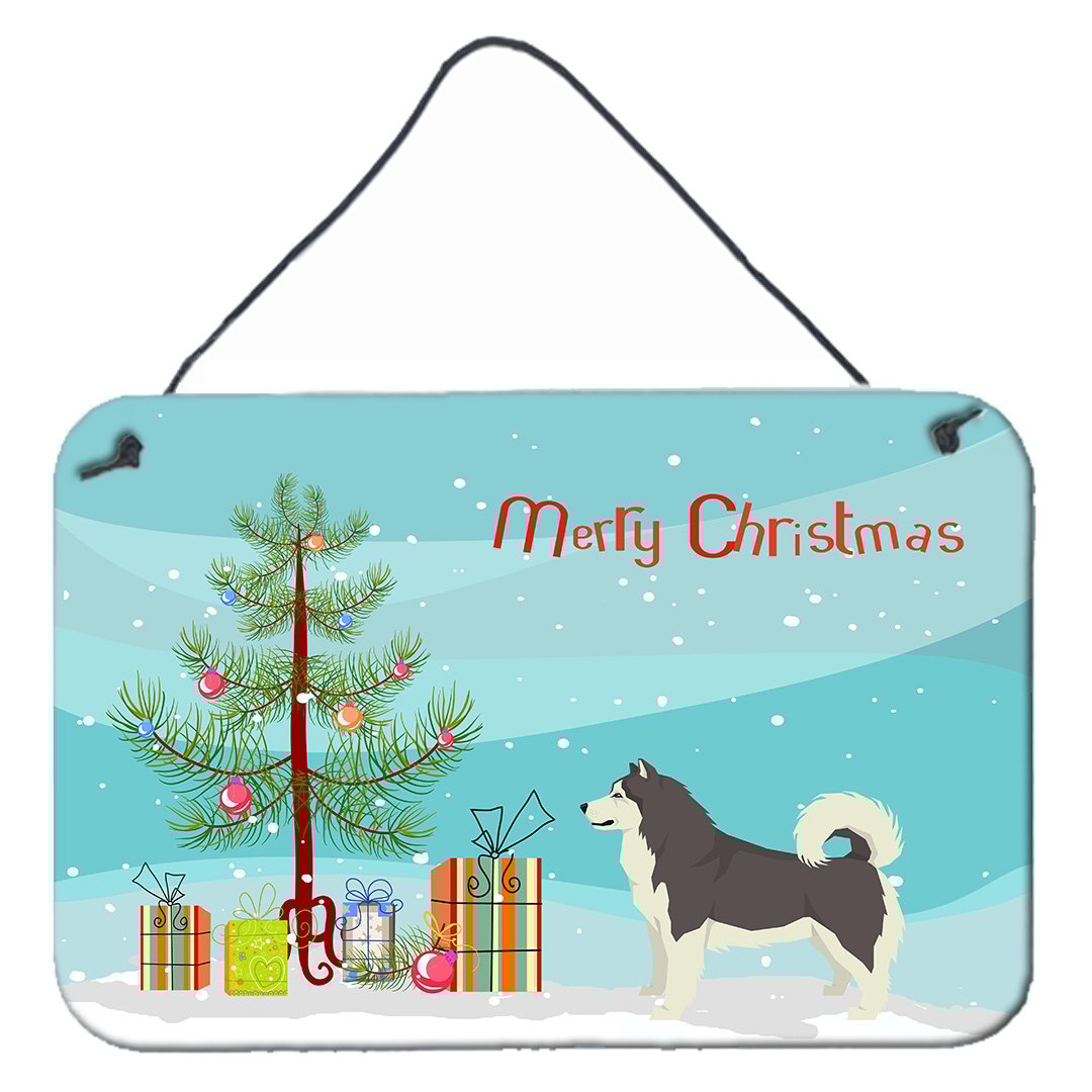 Alaskan Malamute Christmas Tree Wall or Door Hanging Prints