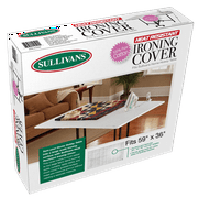 Sullivans 100% Cotton Heat Resistant Ironing Cover for Home Hobby Table, 59" x 36"