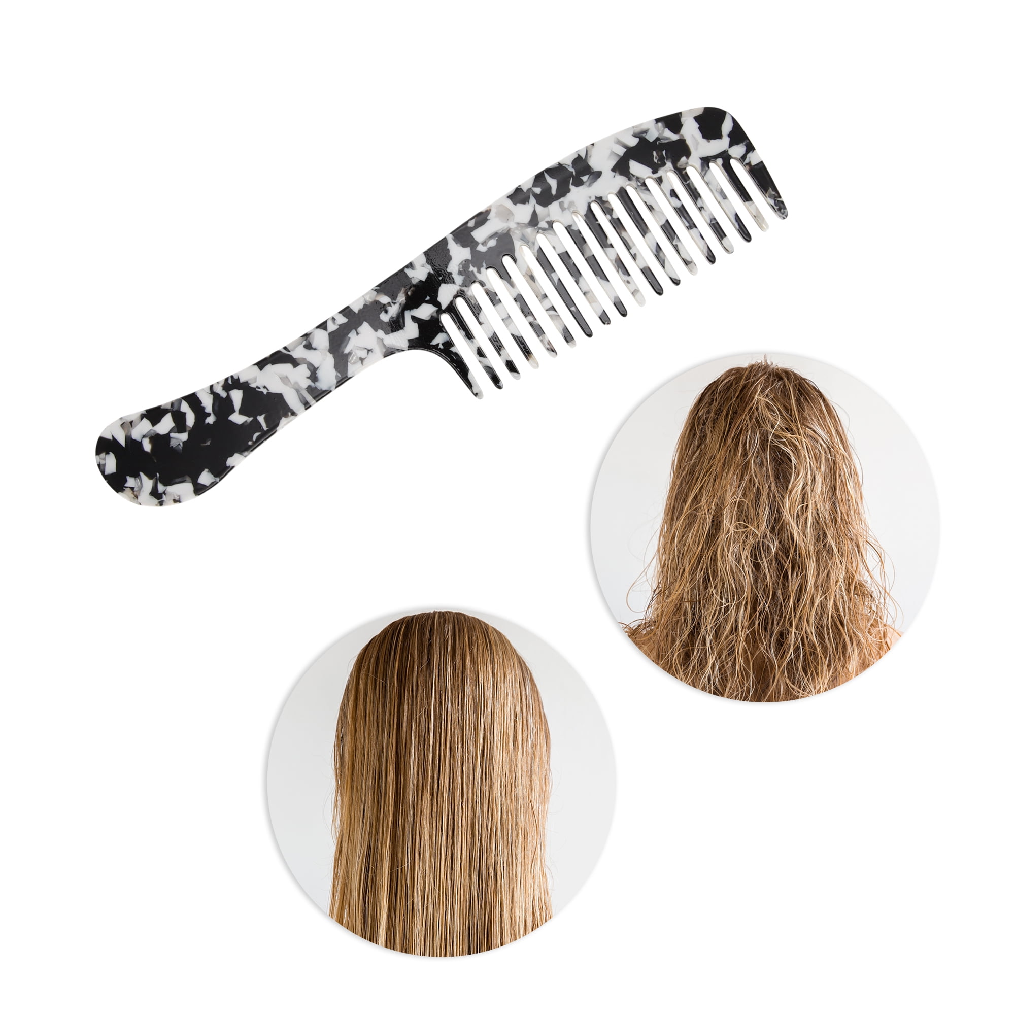 Unique Bargains 1 Piece Durable Retro Long Handle Hair Comb for All Hair Types