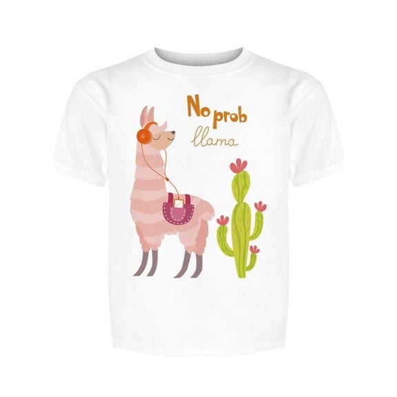 Music Llama With Cactus Tee Girl's -Image by Shutterstock