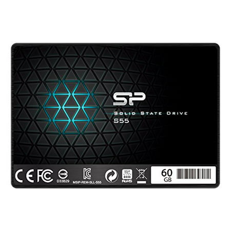 Silicon Power 60GB SSD S55 TLC (SLC Cache Performance Boost) SATA III 2.5